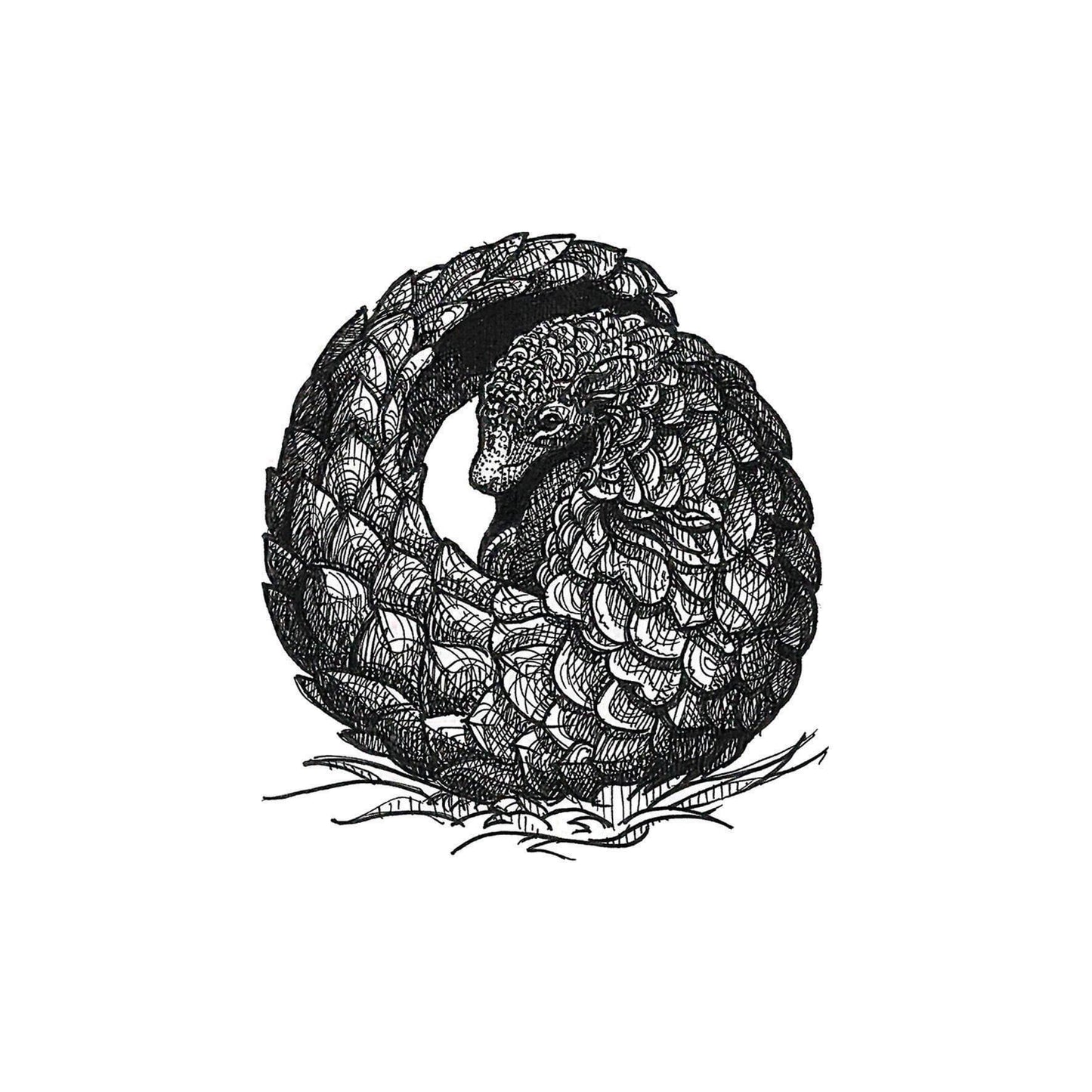 'Pangolin' digital print (Loose)