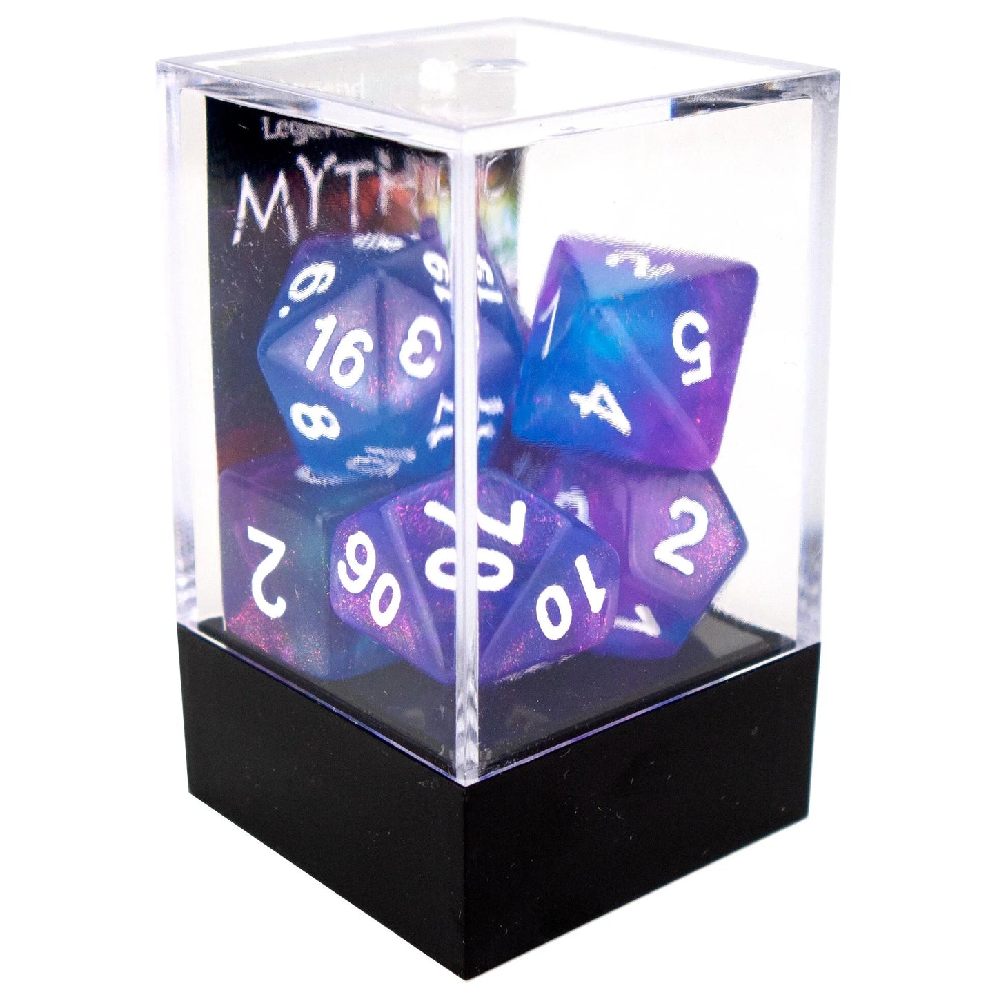 Mythic poly dice - Sapphire Phantom