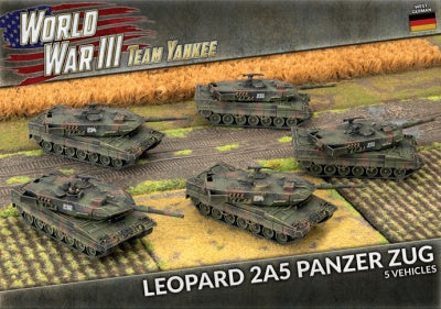 Leopard 2A5 Panzer Zug (Plastic x5)