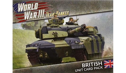 Team Yankee: British unit card pack