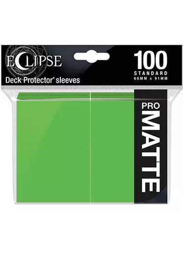 Eclipse Matte Sleeves (100, Standard Size) Lime Green