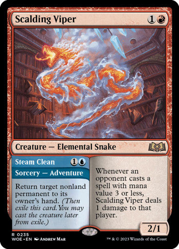 Magic Single - Scalding Viper (WOE)