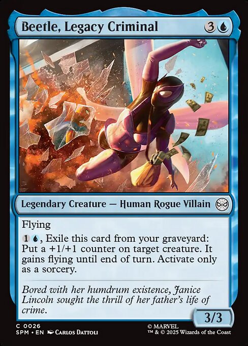 Preview image for the Beetle, Legacy Criminal single card for the collectable card game Magic: The Gathering.