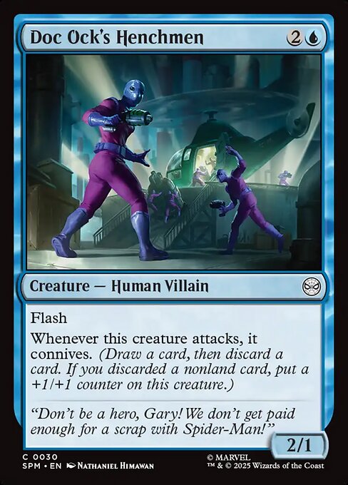 Preview image for the Doc Ock's Henchmen single card for the collectable card game Magic: The Gathering.