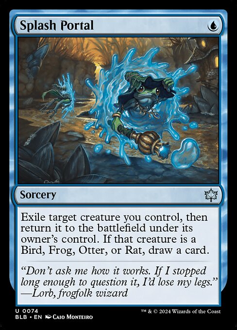Preview image for the Splash Portal single card for the collectable card game Magic: The Gathering.