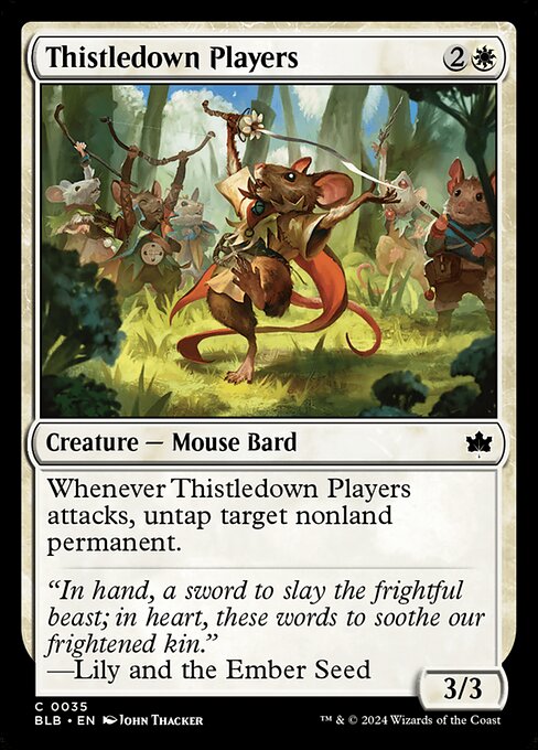 Preview image for the Thistledown Players single card for the collectable card game Magic: The Gathering.