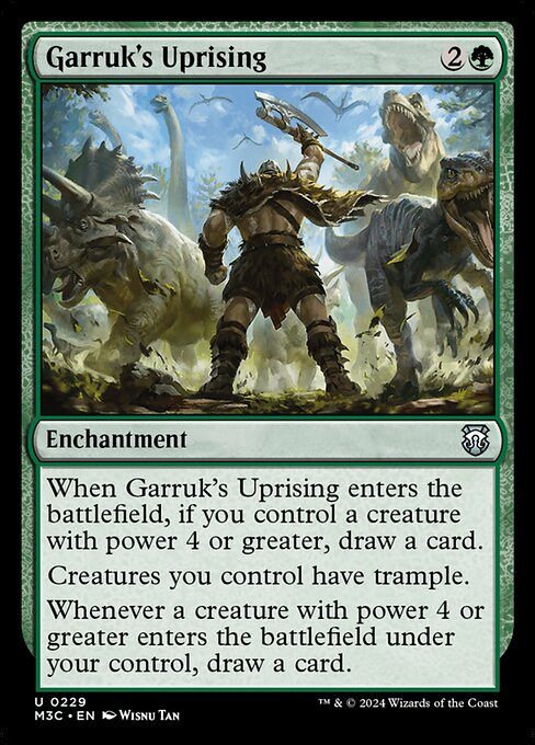Preview image for the Garruk's Uprising single card for the collectable card game Magic: The Gathering.