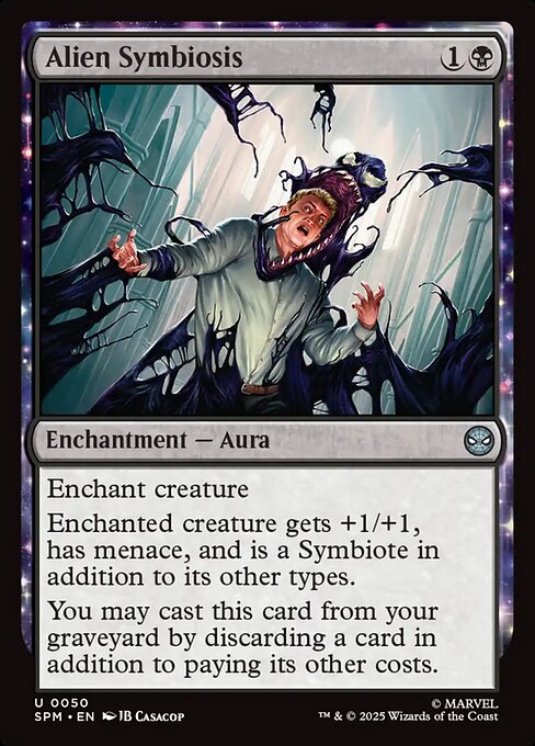 Preview image for the Alien Symbiosis single card for the collectable card game Magic: The Gathering.