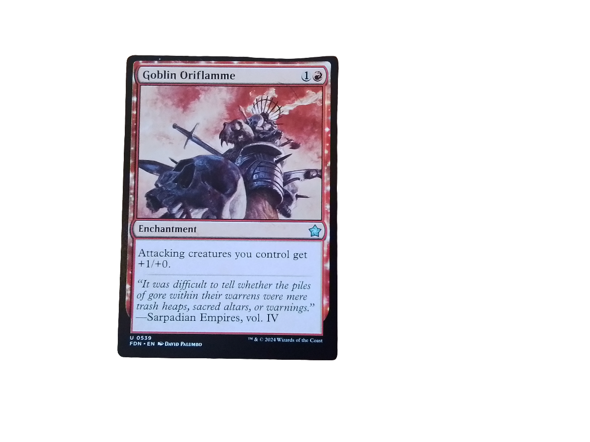 Magic Single - Goblin Oriflame(FDN)