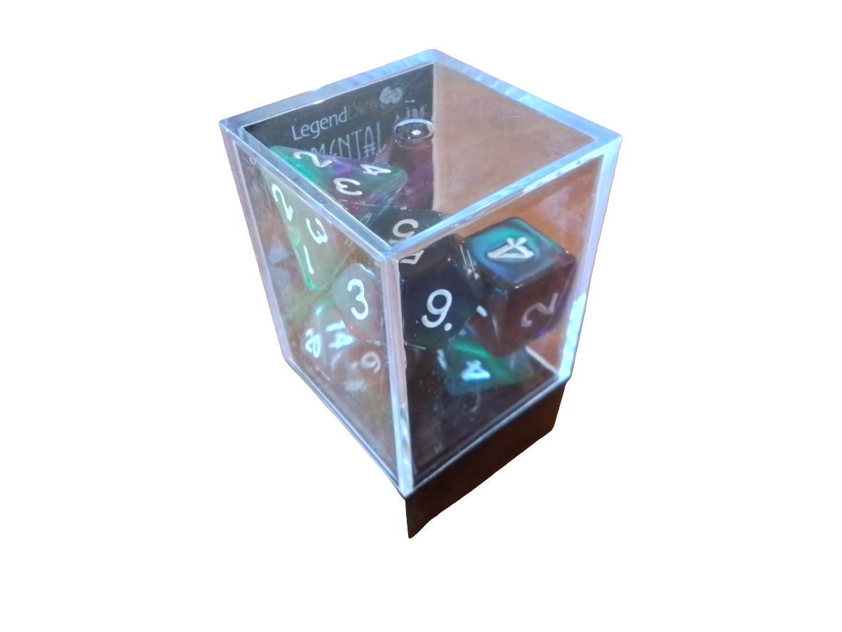 Elemental gem poly dice - Bottom of the Sea