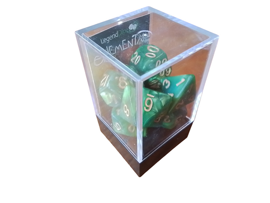 Elemental poly dice - Meadow