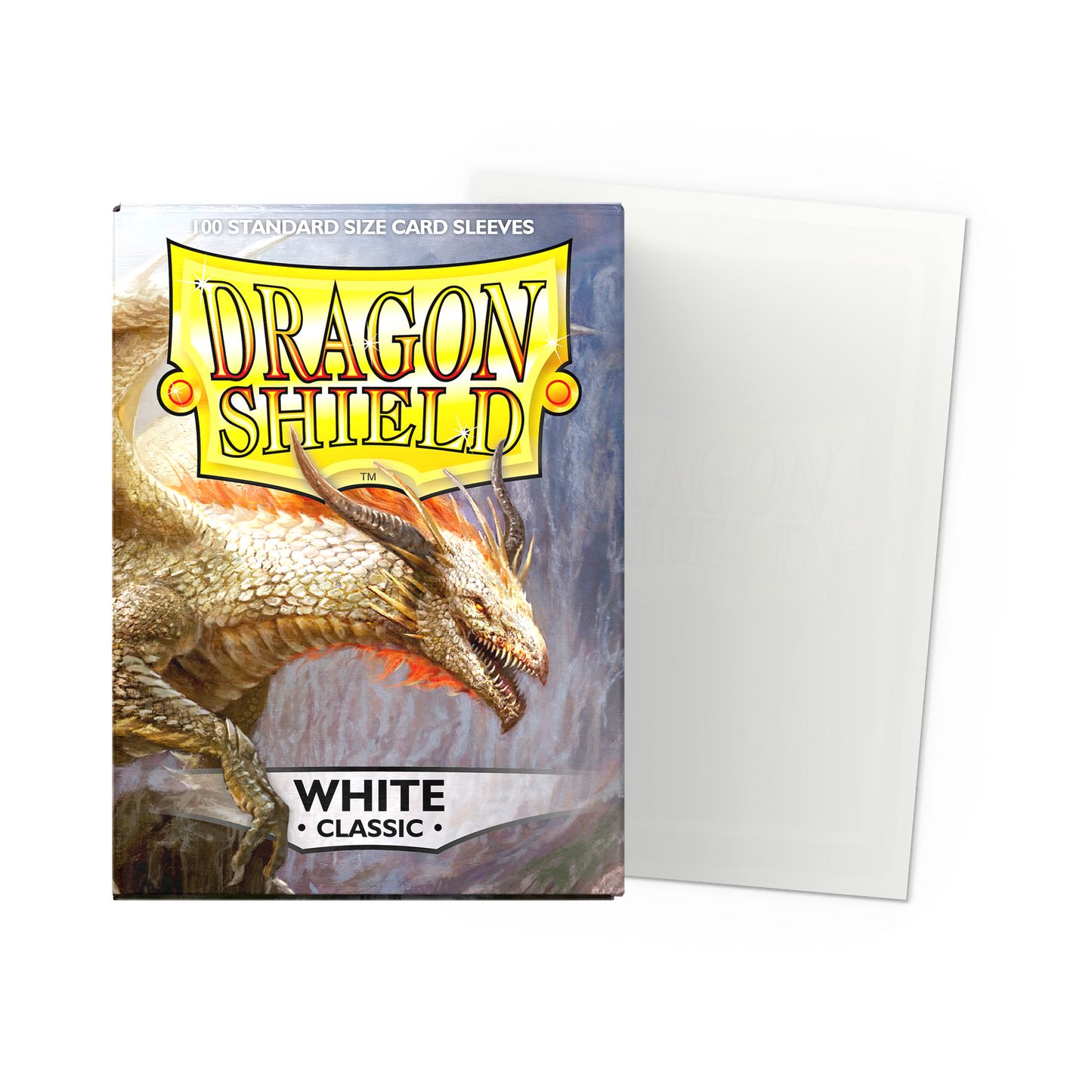 Dragon Shield - white Classic - 100 Standard size sleeves