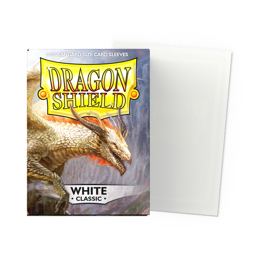 Dragon Shield - white Classic - 100 Standard size sleeves