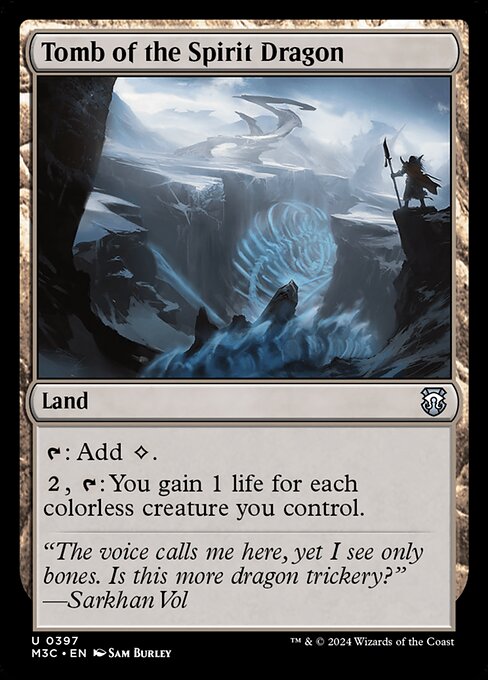 Preview image for the Tomb of the Spirit Dragon single card for the collectable card game Magic: The Gathering.