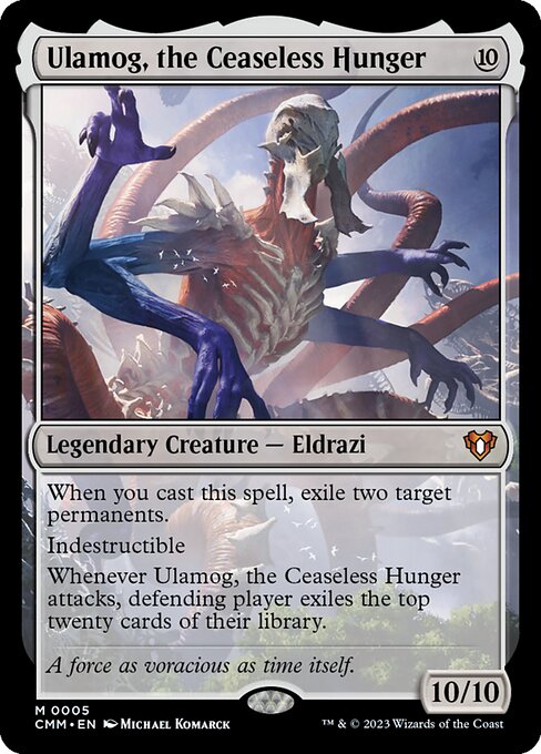 Preview image for the Ulamog, the Ceaseless Hunger single card for the collectable card game Magic: The Gathering.