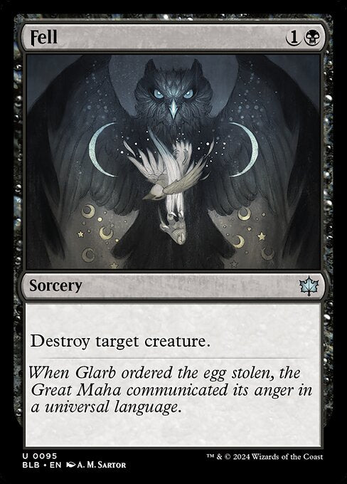 Preview image for the Fell single card for the collectable card game Magic: The Gathering.