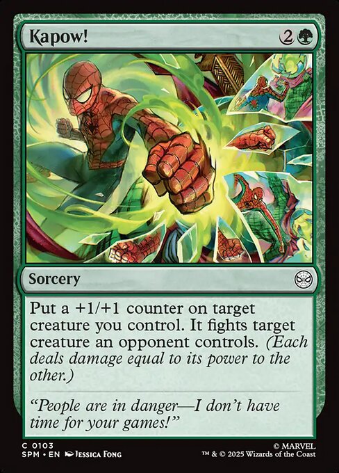 Preview image for the Kapow! single card for the collectable card game Magic: The Gathering.