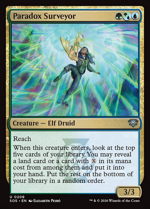 Preview image for the Paradox Surveyor single card for the collectable card game Magic: The Gathering.