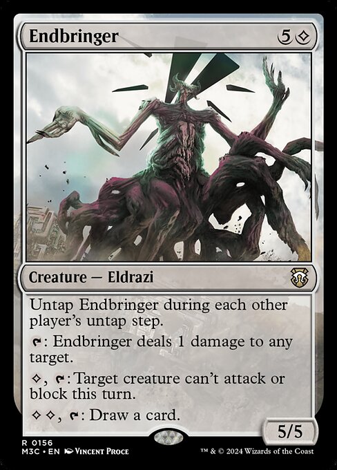Preview image for the Endbringer single card for the collectable card game Magic: The Gathering.