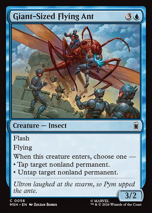 Preview image for the Giant-Sized Flying Ant single card for the collectable card game Magic: The Gathering.