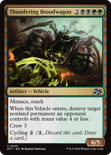 Magic Single - Thundering Broodwagon (Foil) (DFT)
