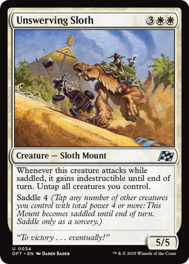 (Foil) Magic Single - Unswerving Sloth (DFT)