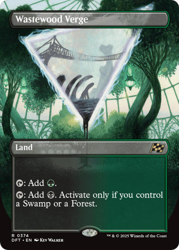 (BORDLESS)(Foil)Magic Single - Wastewood Verge  (DFT)