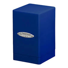 Satin tower deck box-Blue