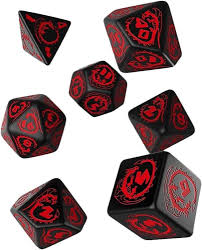 Dragons RPG Dice Set: Onyx