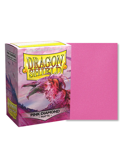 Dragon Shield - Pink Diamond Matte - 100 Standard size sleeves