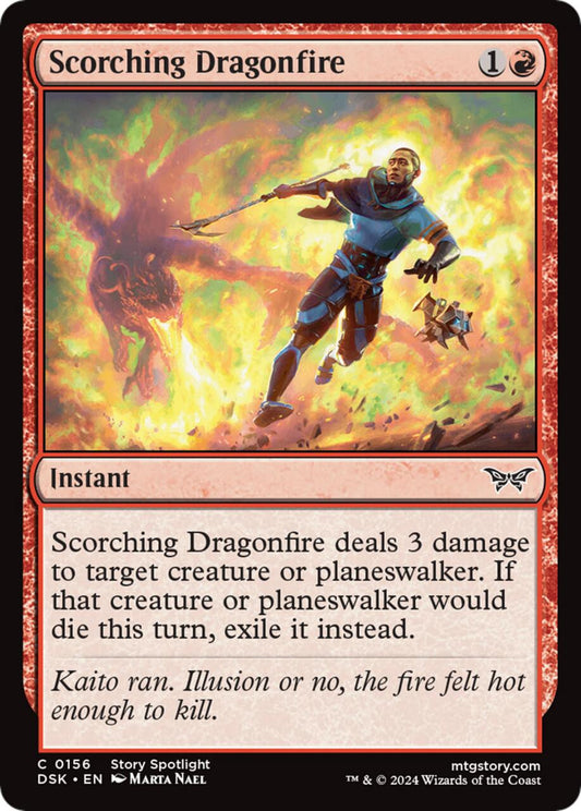 Magic Single - Scorching Dragonfire, Foil (DSK)