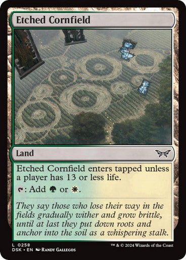 (FOIL) Magic Single - Etched Cornfield (DSK)