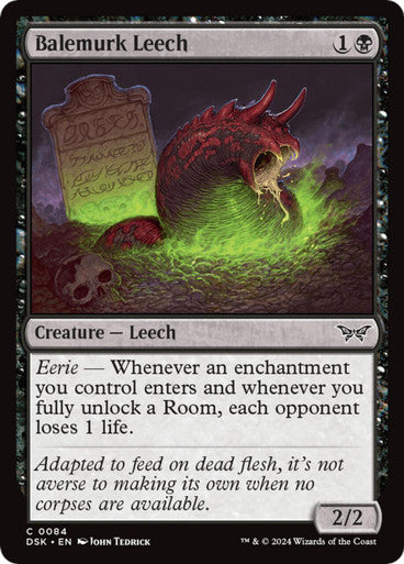 Magic single - Balemurk Leech, Foil (DSK)