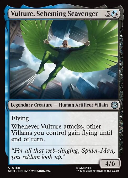 Preview image for the Vulture, Scheming Scavenger single card for the collectable card game Magic: The Gathering.