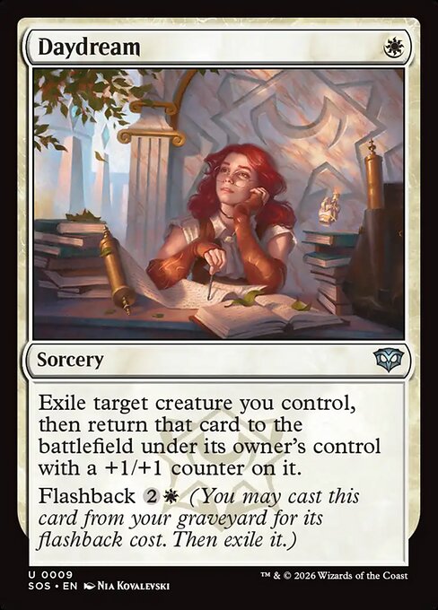 Preview image for the Daydream single card for the collectable card game Magic: The Gathering.