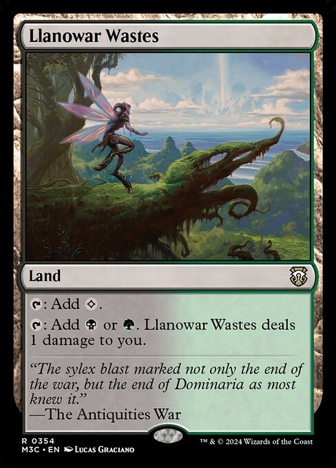 Preview image for the Llanowar Wastes single card for the collectable card game Magic: The Gathering.