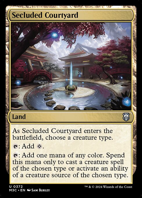 Preview image for the Secluded Courtyard single card for the collectable card game Magic: The Gathering.