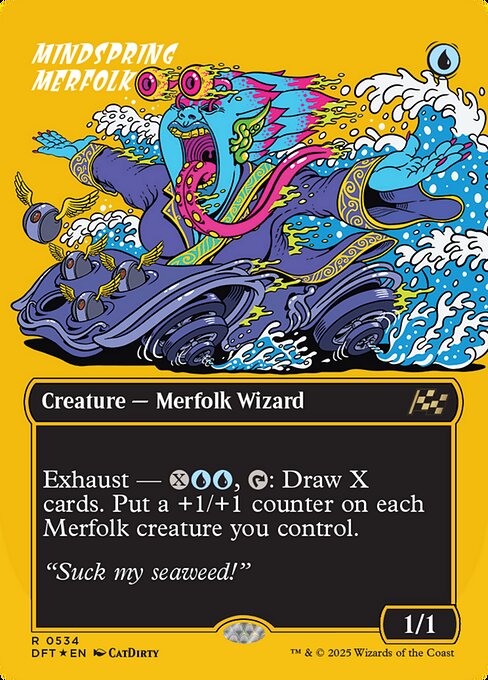 Preview image for the Mindspring Merfolk single card for the collectable card game Magic: The Gathering.