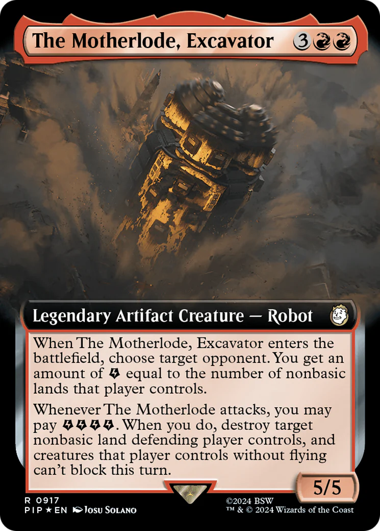 Magic Single - The Motherlode, Excavator (Borderless, Foil)