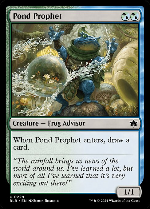Preview image for the Pond Prophet single card for the collectable card game Magic: The Gathering.