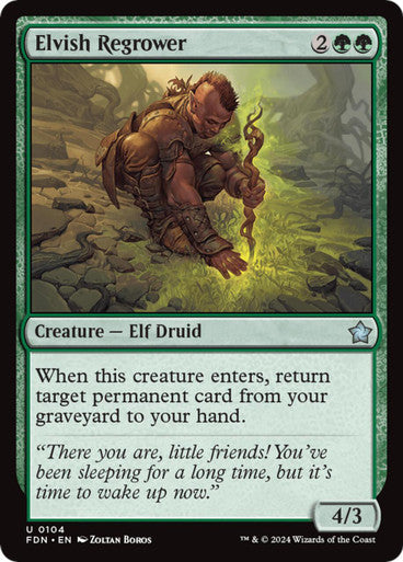 Magic Single - Elvish Regrower (FDN)