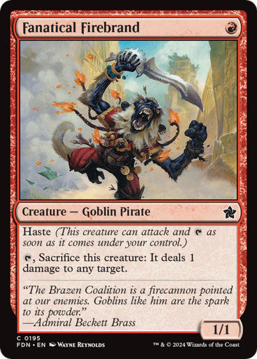 Magic Single - Fanatical Firebrand (FDN)