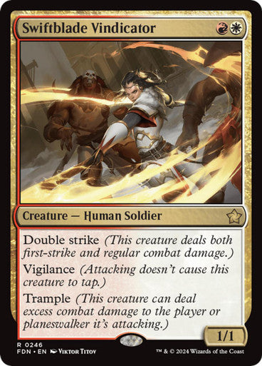 Magic Single - Swiftblade Vindicator (FDN)