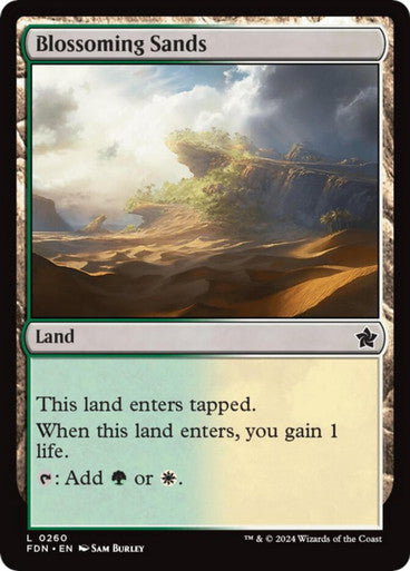Magic Single - Blossoming Sands, Foil (FDN)