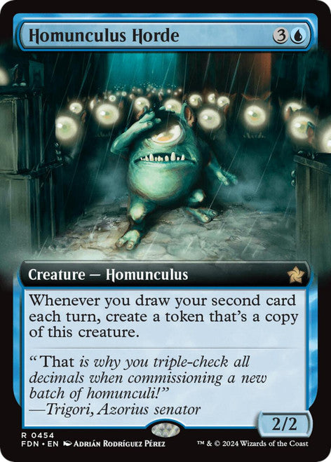 (FOIL) Magic Single - Homunculus Horde(FDN)