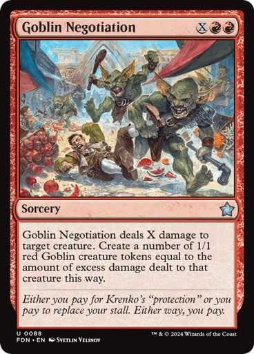 Magic Single- Goblin Negotiation (FDN)