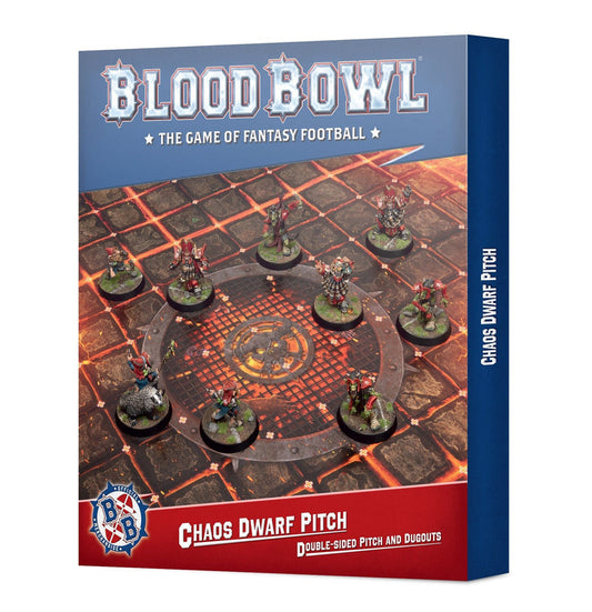 Bloodbowl: Chaos dwarf pitch (double-sided and dugouts)