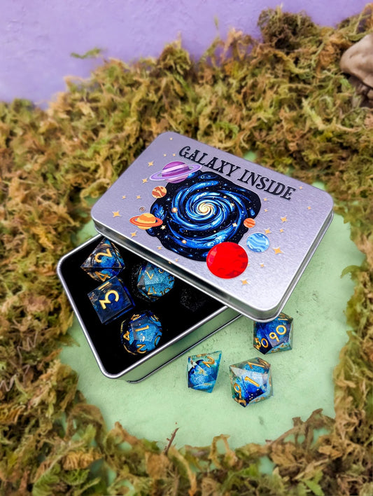 Galaxy Inside Dice Tin