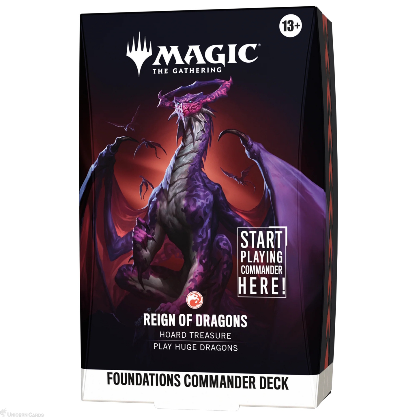 MTG - Magic The Gathering - Reality Fracture Foundations Starter Commander Deck - Reign Of Dragons