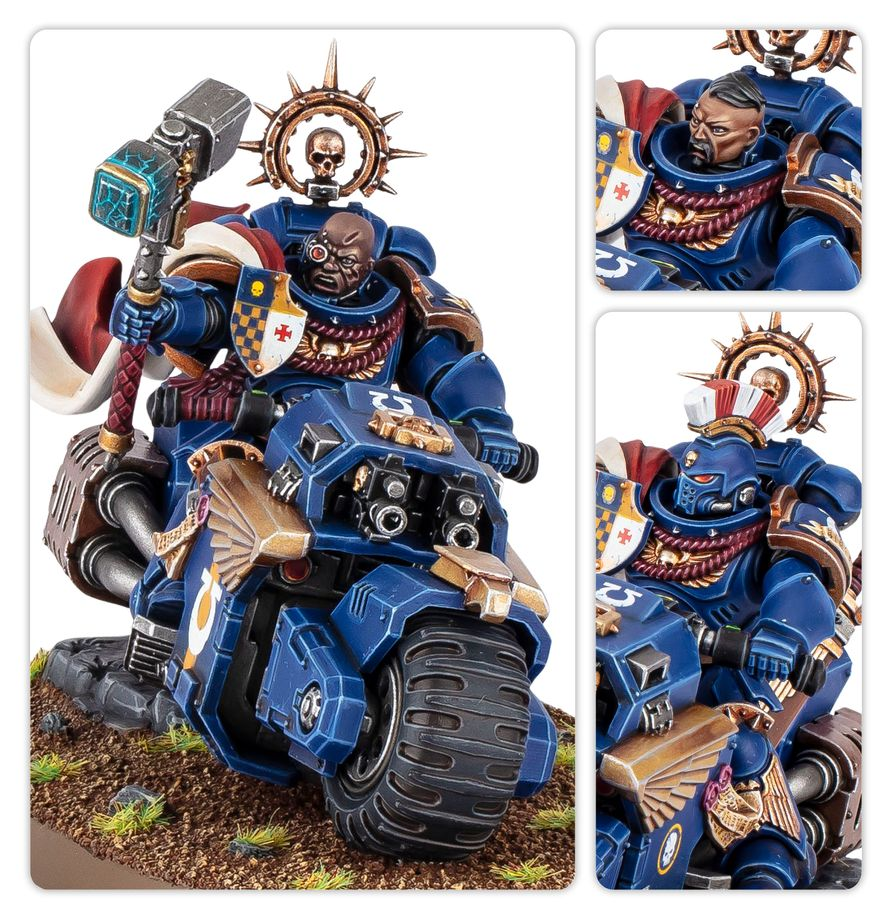 Space Marine Captain On Bike